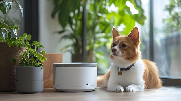 Photo smart pet care system revolutionizing pet health monitoring concept