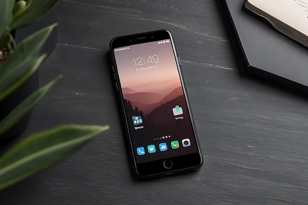 Smart phone screen mockup