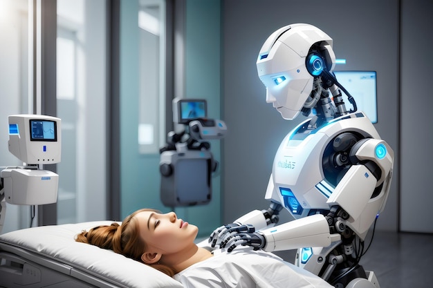 Smart robots that use AI technology to treat patients