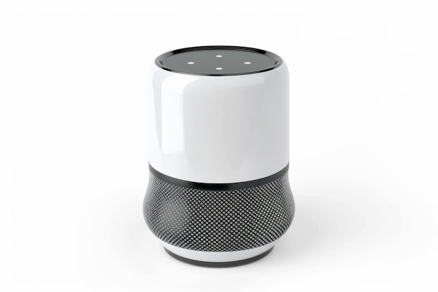 Smart Speaker Isolated in Transparent Background