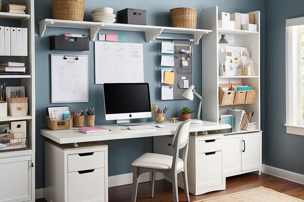 Photo smart storage haven innovative solutions for clutterfree home office