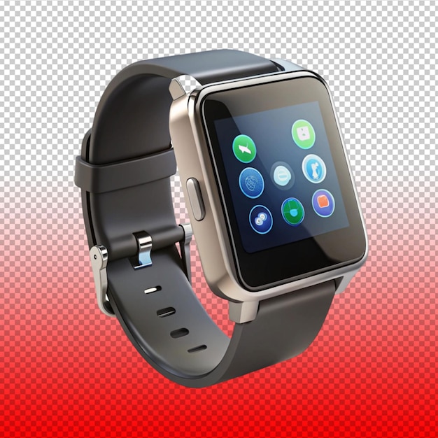 smart watch on transparent background