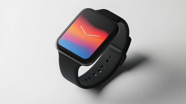 Photo a smart watch with a colorful display on the face