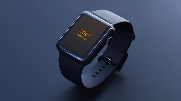 Photo a smart watch with the time displayed on the screen