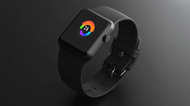 Photo a smart watch with the word quot app quot on the screen