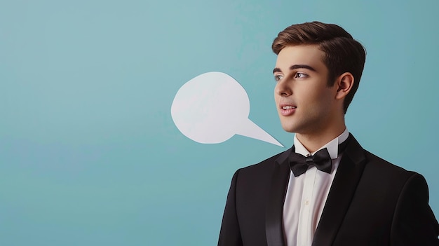 Smart Young Caucasian Man in Formal Dress