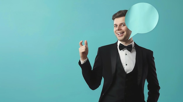 Smart Young Caucasian Man in Formal Dress