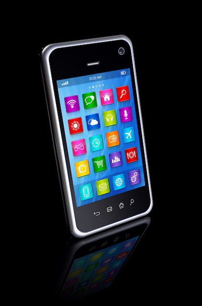 Smartphone Touchscreen HD - apps icons interface