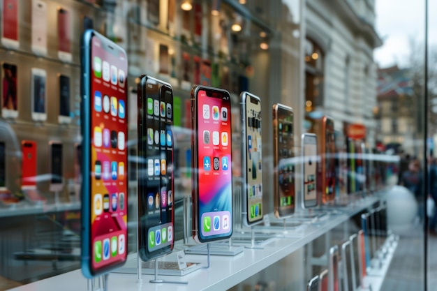 Smartphones in Retail Store