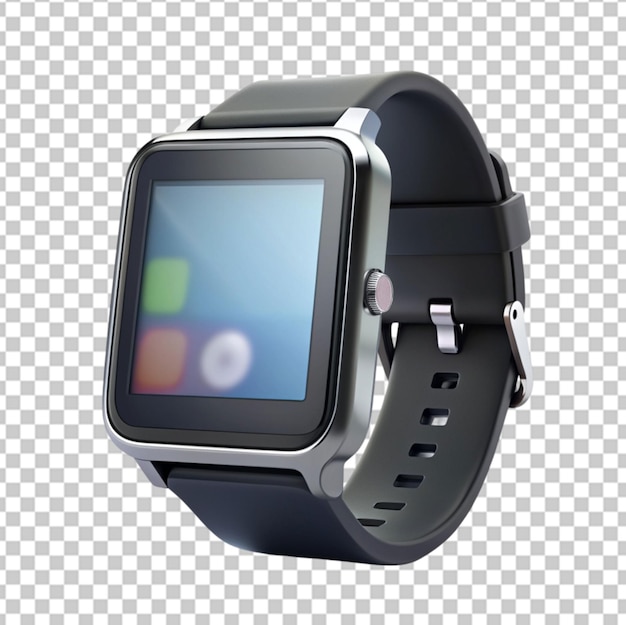 Smartwatch PNG Icon 3D with Transparent Background