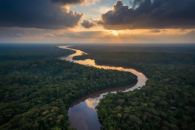 Photo smbolo da amaznia o rio amazonas e sua representatividade