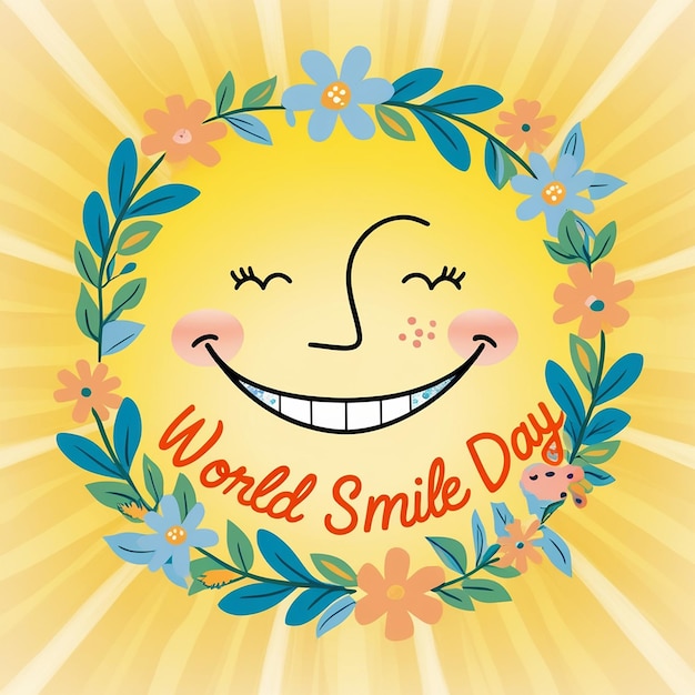 Photo smile emoji with yellow background 3d rendering