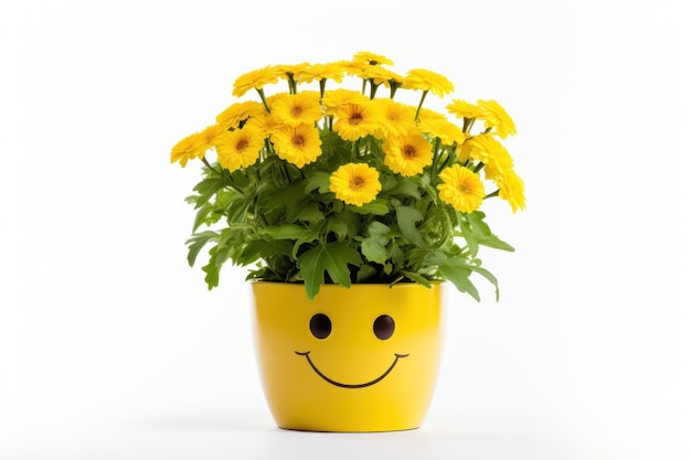 Photo smile flower plant vase