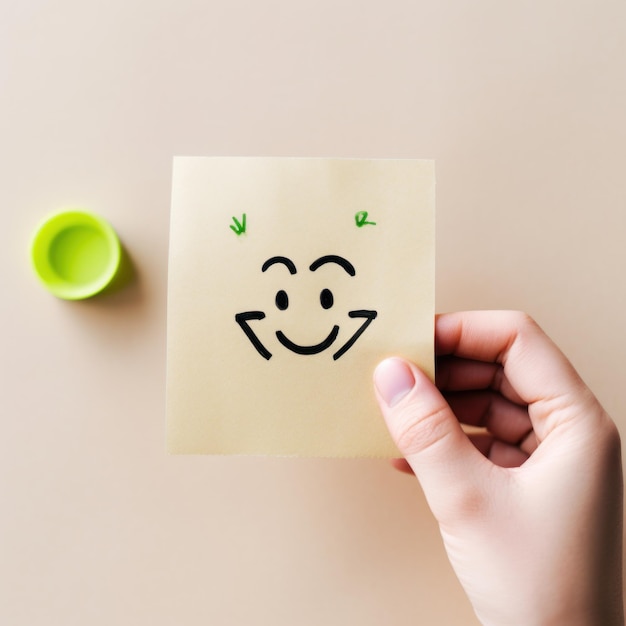 smile sticky note