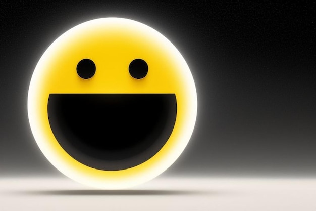 Smiley face emoji icon vector Yellow smiling symbol Smile sign