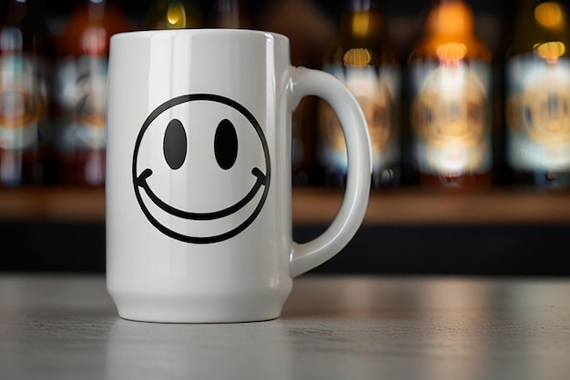 Photo smiley face mug