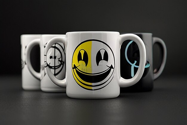 Photo smiley face mug