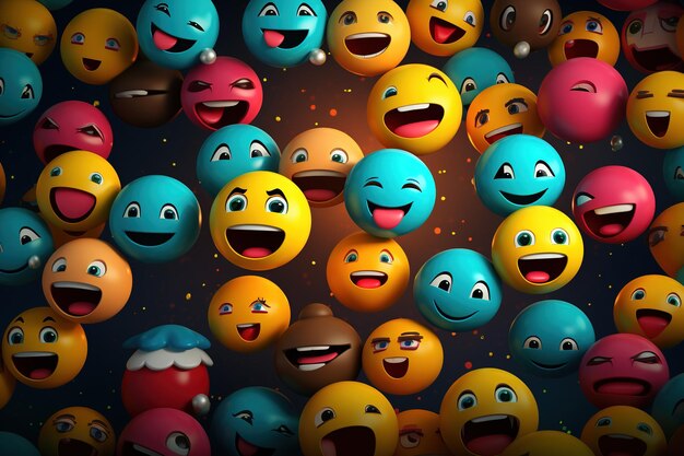 smileys background emoji popularity