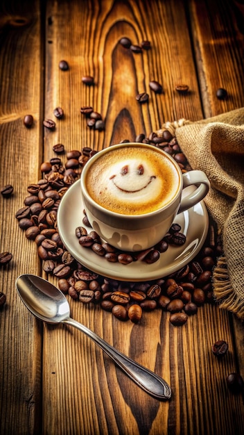 Smiling Brew A Cup of Joy Generative AI