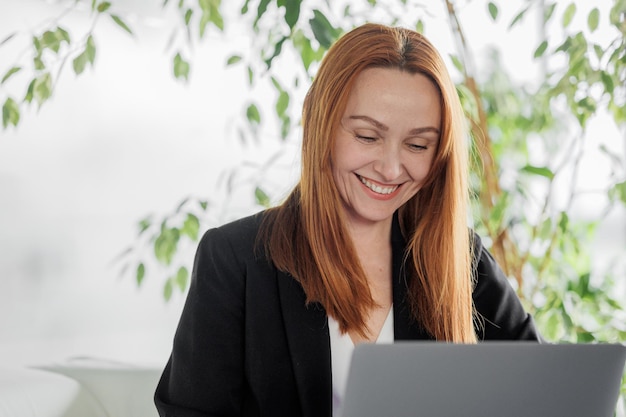 smiling business woman adult