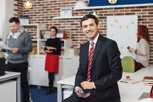 Smiling businessman