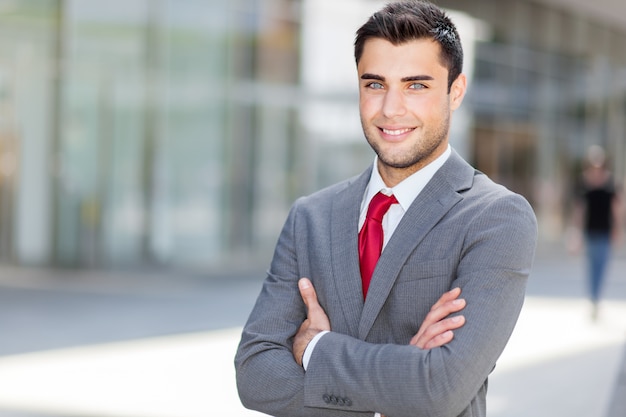 Smiling businessman