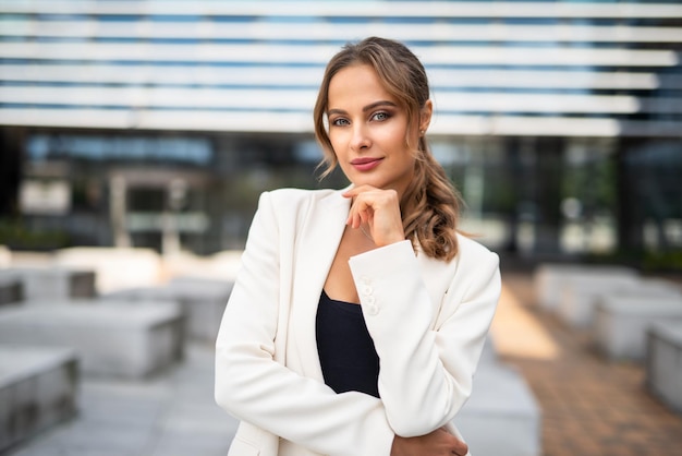 Smiling businesswoman portrait