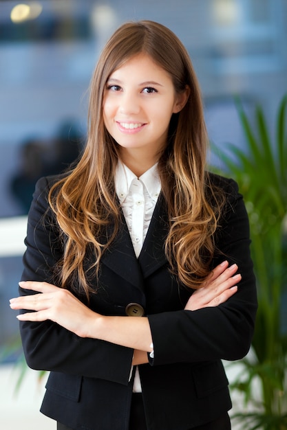 Smiling businesswoman portrait