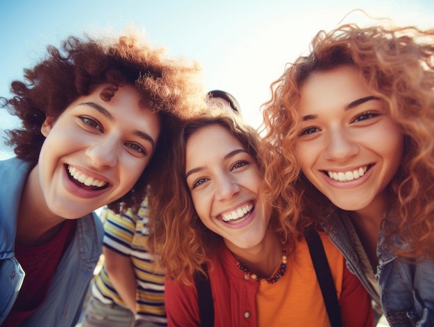 Smiling Classmates Friends