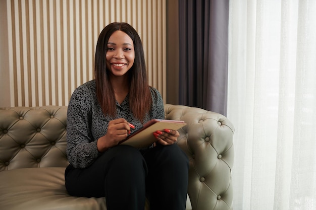 Smiling Elegant Businesswoman