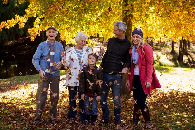 Smiling family