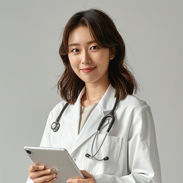 Smiling Korean Young Female Doctor Profile Photo