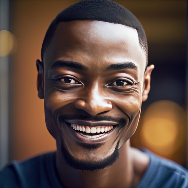 Smiling man generated by AI