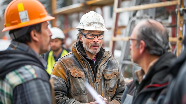 A smiling man standing on construction site