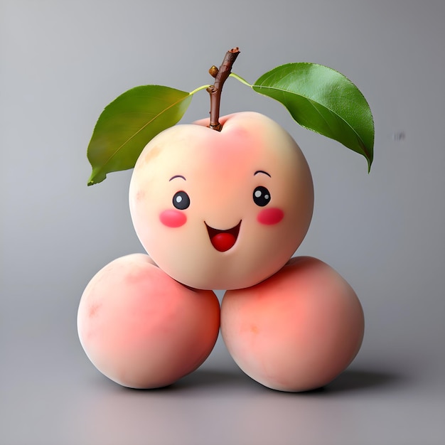 smiling peach