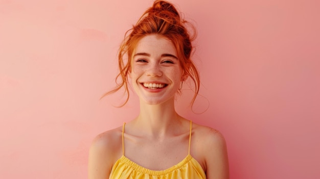 The Smiling Redheaded Woman