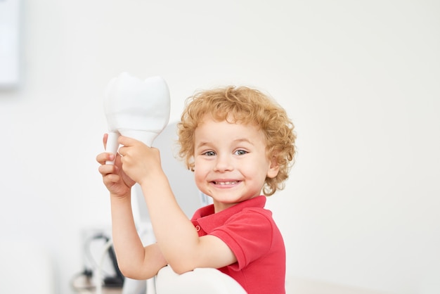 Smiling Toddler at Dental Office