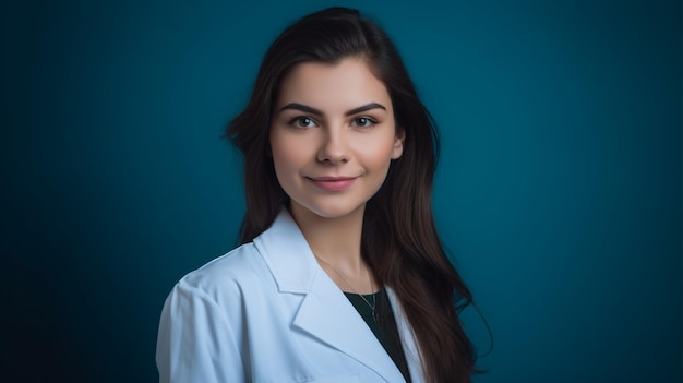 smiling woman wearing doctor uniform