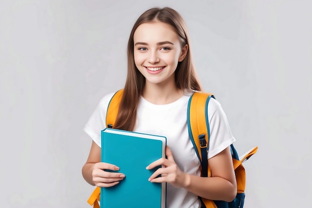 Smiling young slavic student