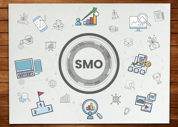 SMO social media optimization online branding and internet marketing screen