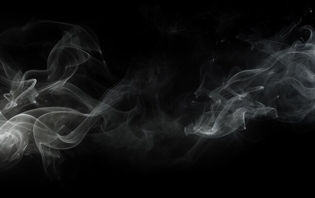 smoke against a black background with a black background