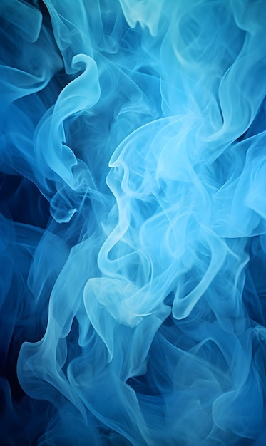 Smoke background abstract blue smoke