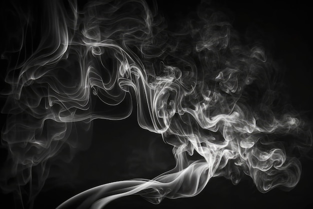 Smoke background smoke in motion on a black background abstract smoke on a black background