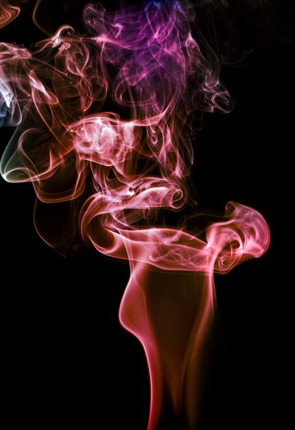 smoke on black background