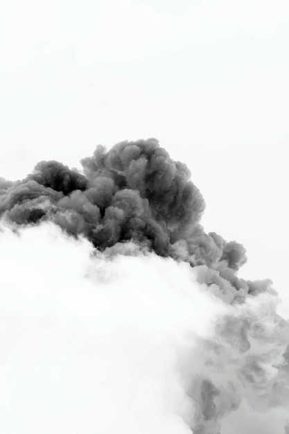 Smoke cloud explosion