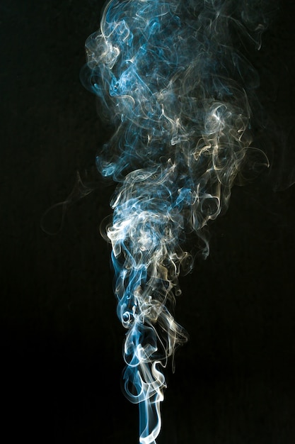 Smoke cloud with black background. fog texture