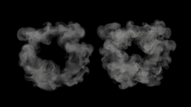 Smoke design on black background