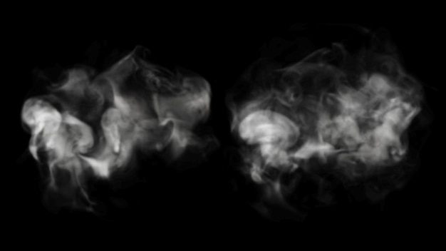 Smoke design on black background