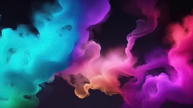 Smoke of different colors blasting and combining wallpaper colorful smoke background wallpaper