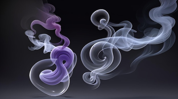 Smoke effects on transparent background